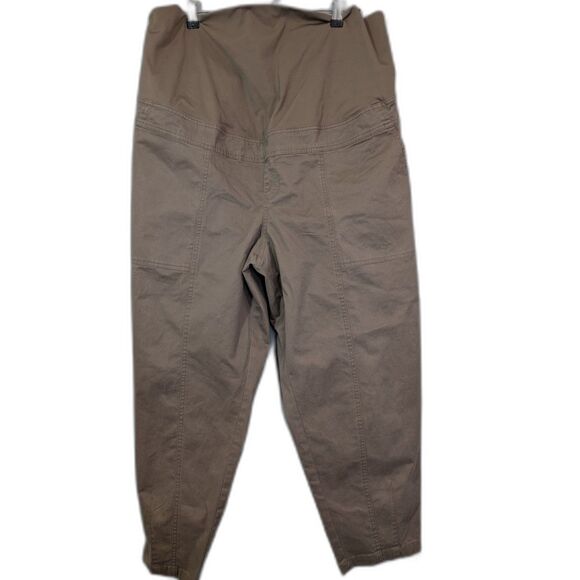 Isabel Maternity Pants Full Panel - All Trimesters Brown Size XXL NWT - Picture 2 of 7